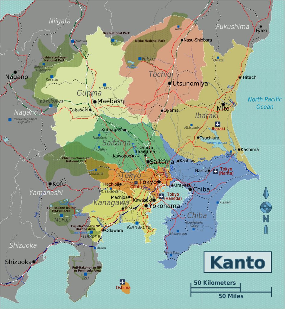 tokyo kanto map